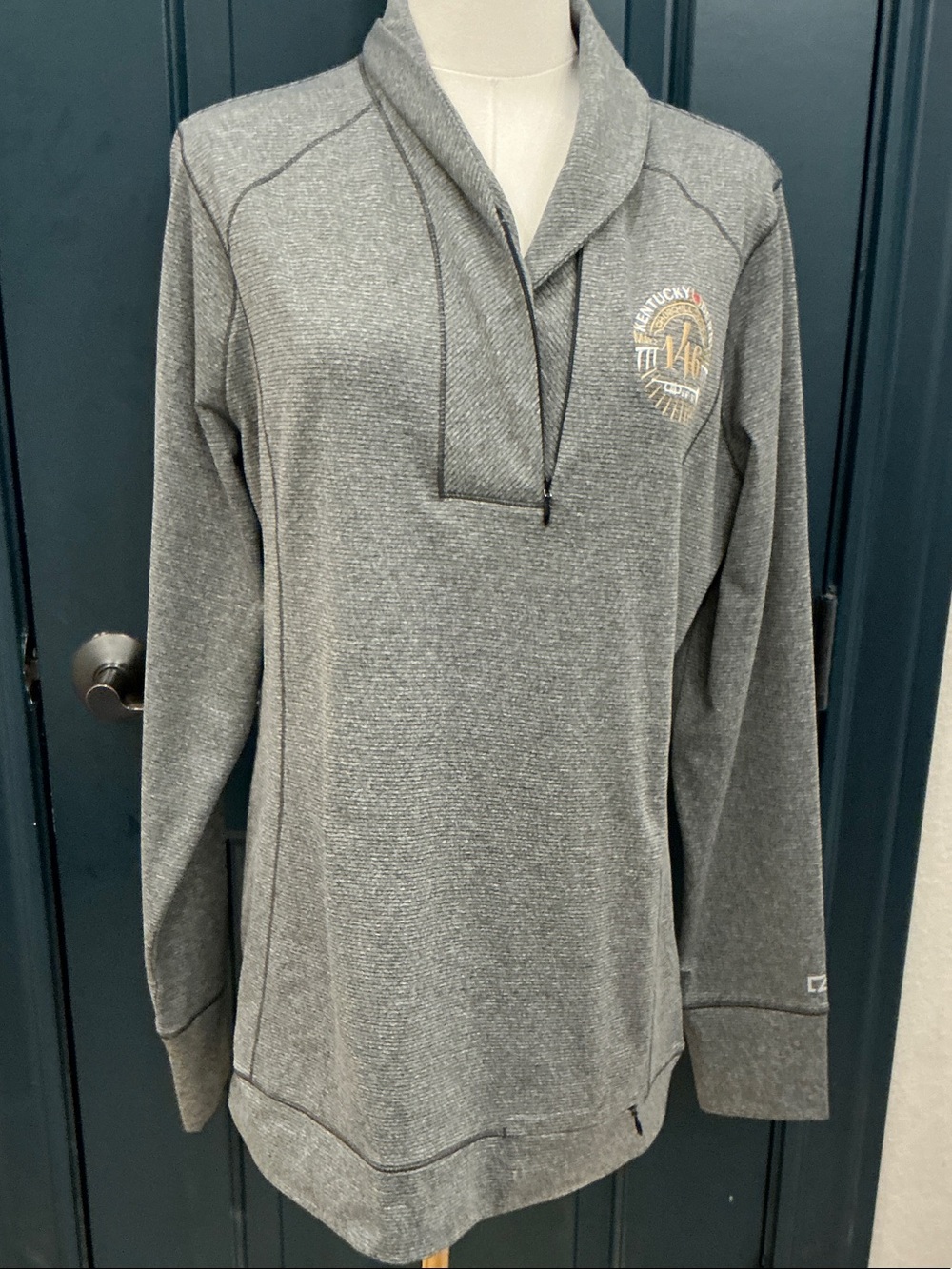Cutter & Buck Charcoal Gray Women's Half-Zip Pullover